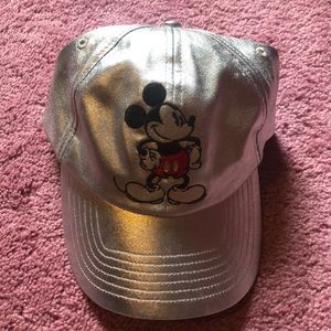 Disney Parks Authentic Mickey Mouse Silver Hat